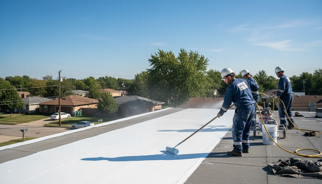 Commercial roof coating in Lyons, OH near me